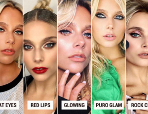 Del nude al ultra glam, los makeup looks creados para Valentina Zenere
