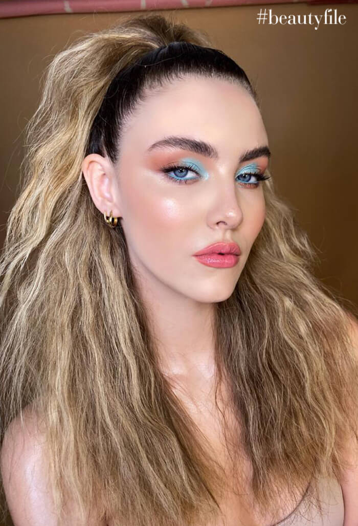 tendencia de maquillaje looks ultra coloridos - smokey pastel